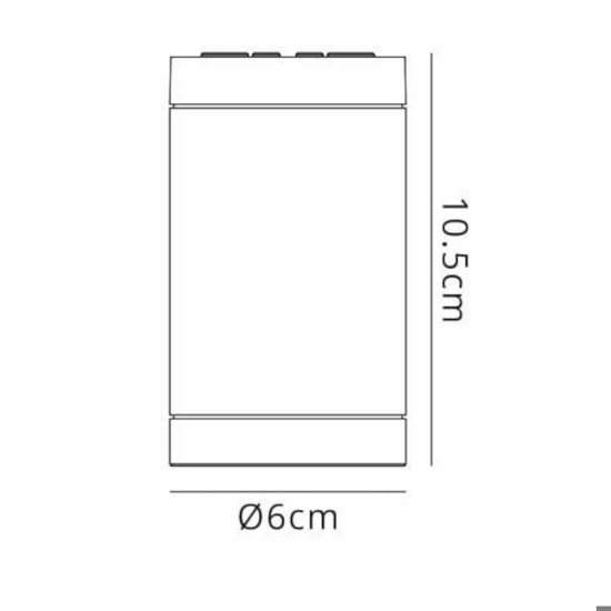 Faretto per esterni da soffitto cilindro antracite Faretto per esterni da soffitto cilindro antracite