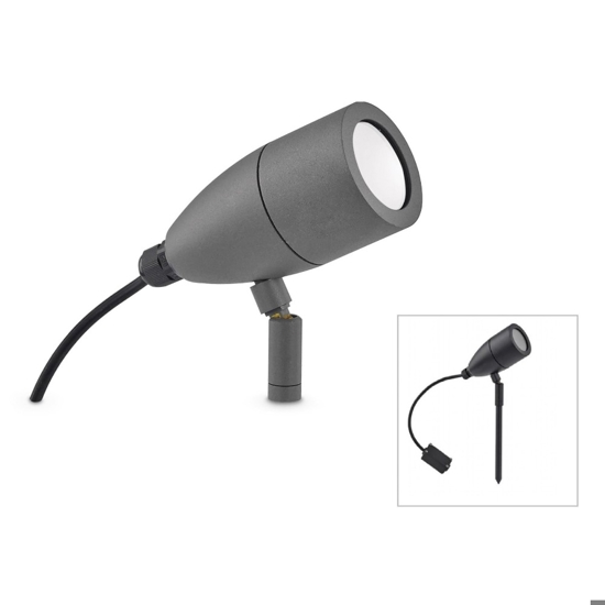 Inside pr1 ideal lux faretto da giardino con picchetto antracite Inside pr1 ideal lux faretto da giardino con picchetto antracite