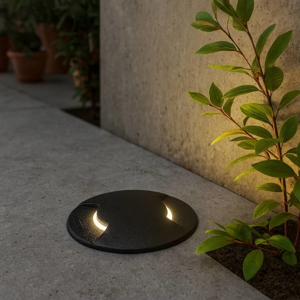Landing ideal lux faretto per esterno da incasso nero