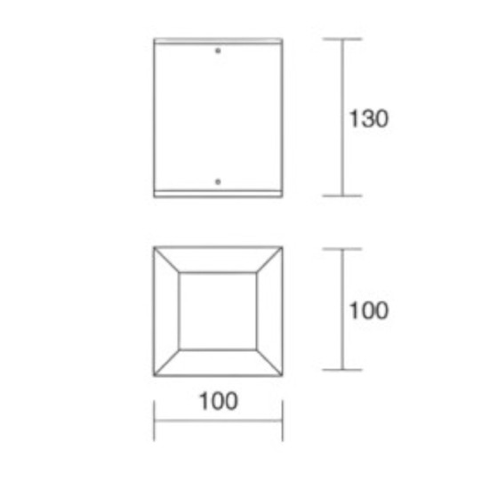 Isyluce faretto cubo da soffitto antracite gu10