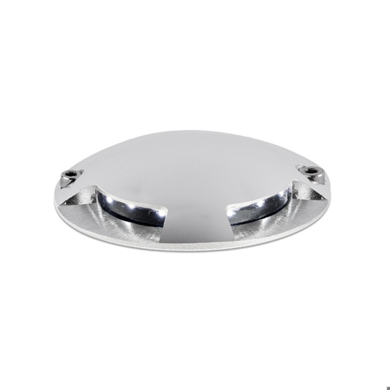 Faretto da incasso pavimento calpestabile 1w 6500k ip67 tondo 12v