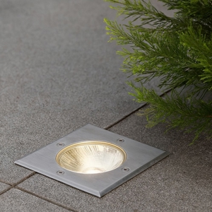 Faretto per esterno quadrato da incasso pavimento led 7w 3000k ip67