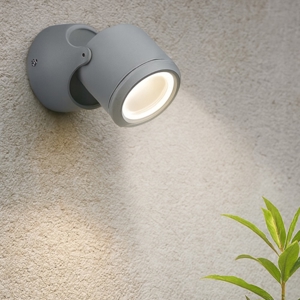 Xeno ap1 faretti da esterno luce orientabile grigio ip44 gu10 220v