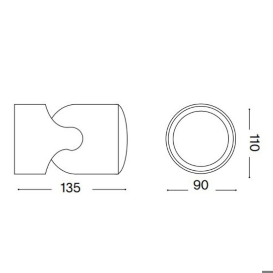 Xeno ap1 faretti da esterno luce orientabile grigio ip44 gu10 220v