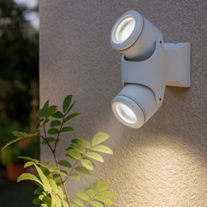 Xeno pl2 faretto da soffitto tetto per esterno bianco orientabili ideal lux