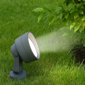 Litio pr1 faretto per esterno con picchetto grigio ideal lux