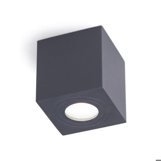 Faretto da esterno a soffitto cubo antracite gea luce Faretto da esterno a soffitto cubo antracite gea luce