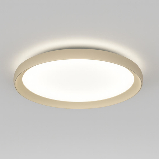 Top light plana plafoniera sabbia biemissione led 37w cct rotonda per cucina