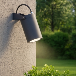 Faretto da esterno grigio led 13w 3000k orientabile