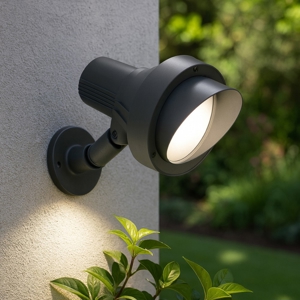 Terra ap1 big faretto da parete orientabile per esterno antracite ip65