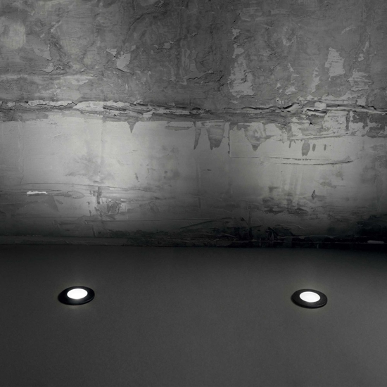 Ideal lux gravity pt round faretto carrabile da esterno nero