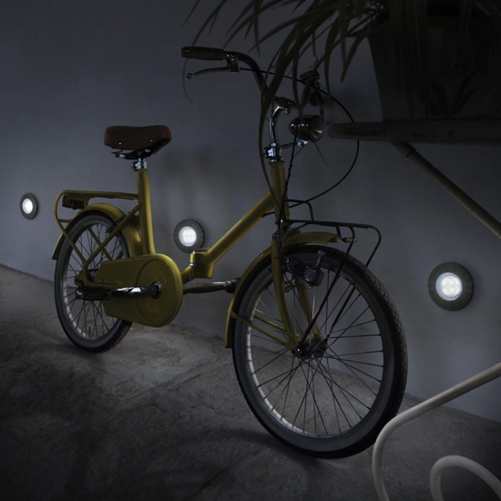 Ideal lux gravity pt round faretto carrabile da esterno nero