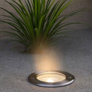 Park pt round ideal lux faretto segnapasso da esterno calpestabile incasso ip65