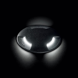 Ideal lux landing faretto da incasso a terra nero per esterno