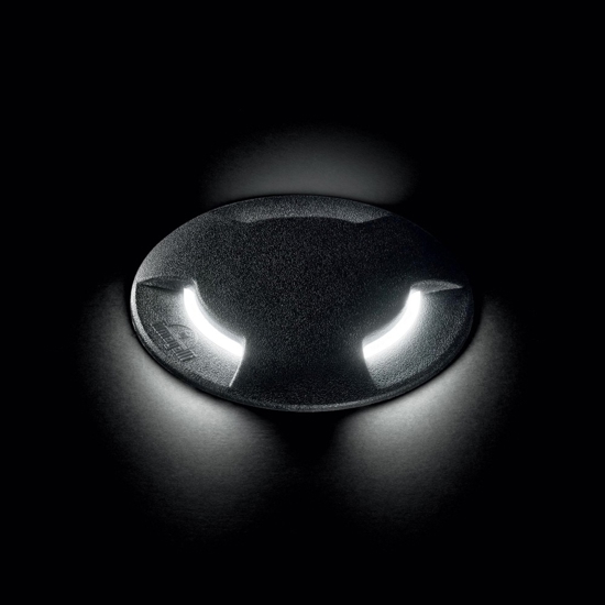 Ideal lux landing faretto da incasso a terra nero per esterno