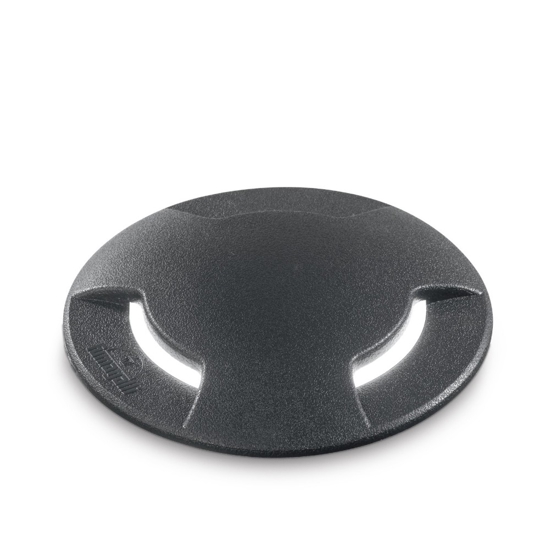 Ideal lux landing faretto da incasso a terra nero per esterno