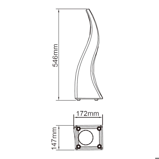 Lampada da tavolo per esterno bianca design moderna