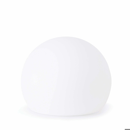 Lampada da giardino 40cm sfera bianca per esterno