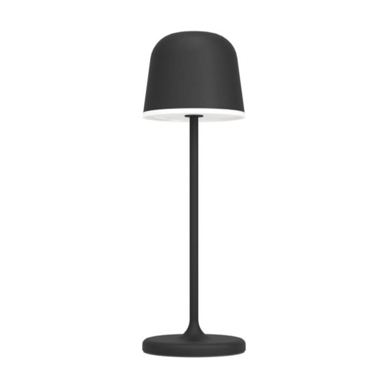 Eglo mannera lampada da tavolo per esterno portatile nera