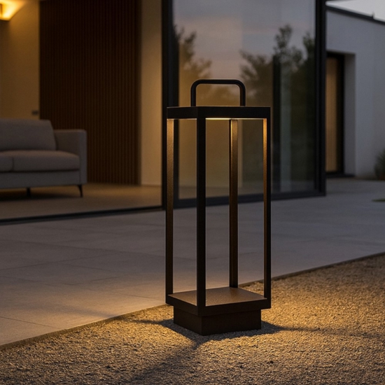 Lampada da esterno portatile lanterna luce solare led 3000k