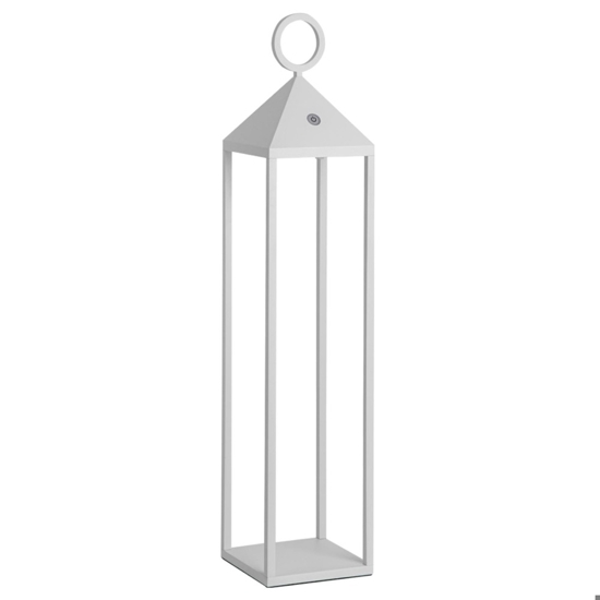 Lampada da tavolo led bianca portatile per esterno