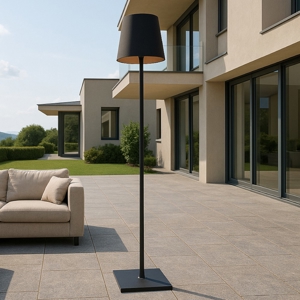 Lampada piantana per esterni moderna antracite