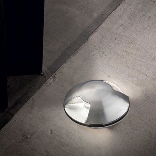Ideal lux rochet faretto per esterno incasso a pavimento ip68 calpestabile 2w 4000k