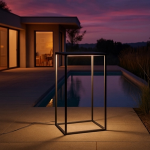 Lampada da esterno ideal lux ipotesi pt h73 nera