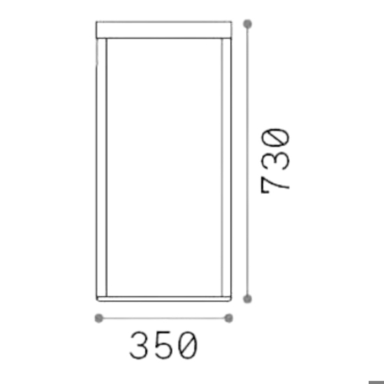 Lampada da esterno ideal lux ipotesi pt h73 nera