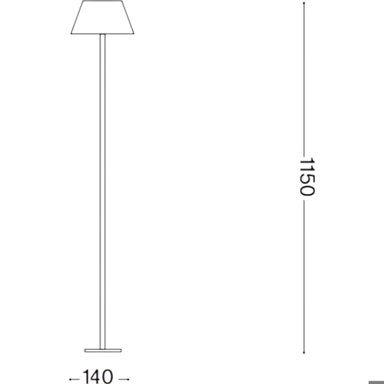 Pure pt ideal lux piantana da esterno led bianca Pure pt ideal lux piantana da esterno led bianca