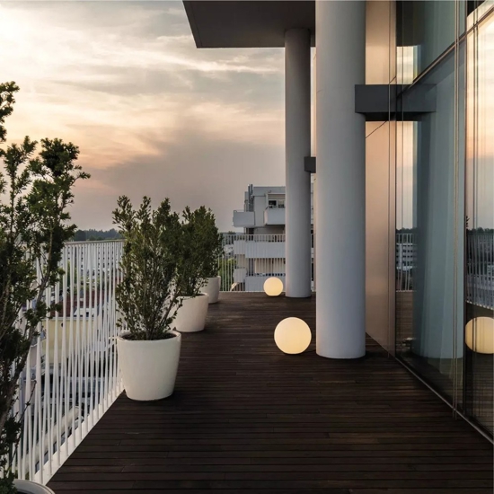 Lampada linea light oh! garden da giardino 55cm led 15w 3000k