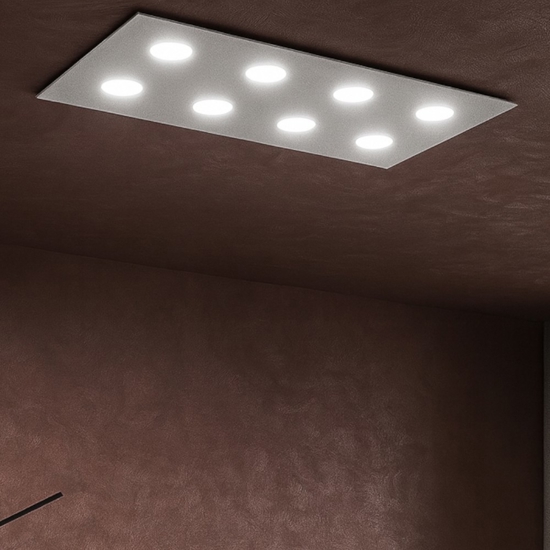 Toplight area plafoniera grigio moderna