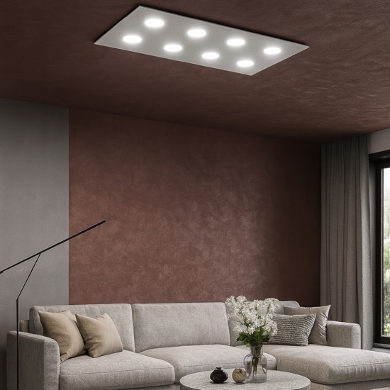 Toplight area plafoniera grigio moderna