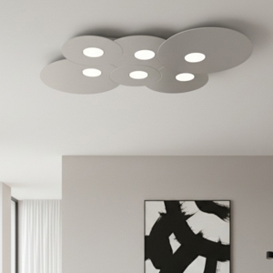 Plafoniera grigio design toplight cloud