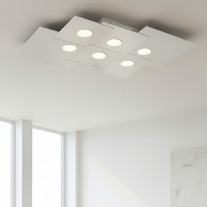 Visualizza i dettagli per Top light plate plafoniera design moderna bianca squadrata Top light plate plafoniera design moderna bianca squadrata