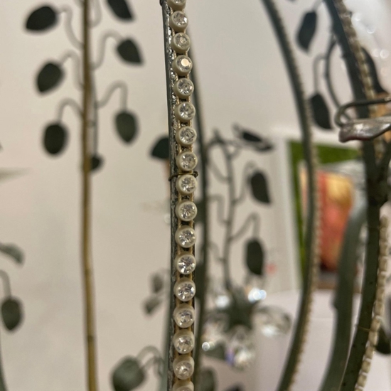 Lampadario mechini ferro battuto swarovski per salone fp