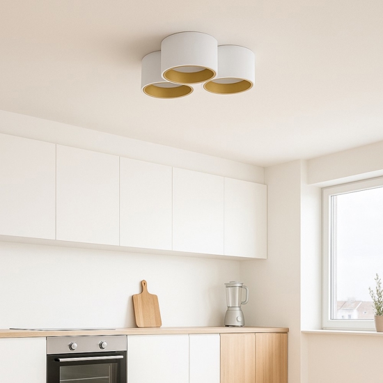Sforzin nasso plafoniera a soffitto di gesso 3 luci
