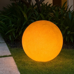 Visualizza i dettagli per Lampade da giardino sfera oh! mars 75cm marrone linea light Lampade da giardino sfera oh! mars 75cm marrone linea light