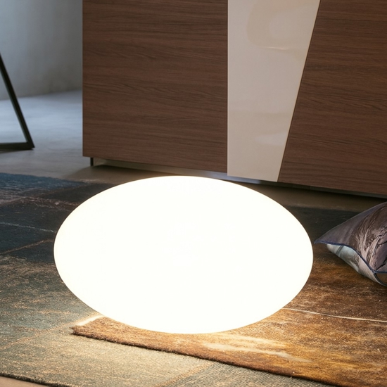 Lampada da giardino 38cm sfera bianca linea light oh!smash fl65