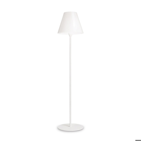 Itaca pt1 ideal lux piantana da esterno paralume cono bianca Itaca pt1 ideal lux piantana da esterno paralume cono bianca