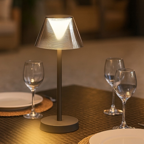 Lolita tl lampada da tavolino per esterno grigio portatile