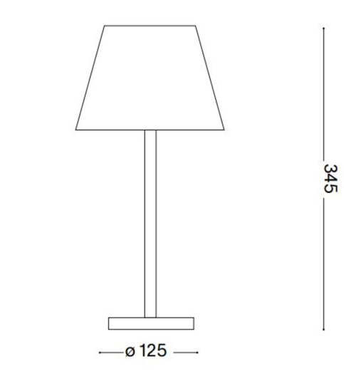 Lolita tl lampada da tavolino per esterno grigio portatile