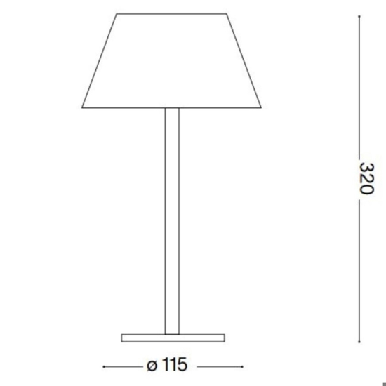 Pure tl ideal lux lampada da tavolo bianca da esterno portatile ricaricabile led 3000k Pure tl ideal lux lampada da tavolo bianca da esterno portatile ricaricabile led 3000k