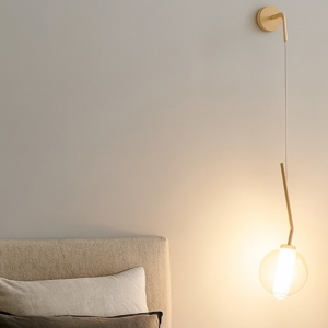 Applique da parete luce pendente ambra top light v line