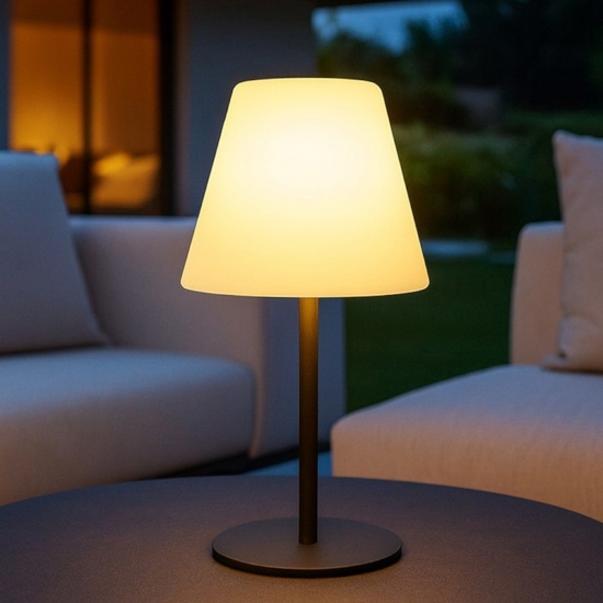 Arcadia tl1 ideal lux lampada da tavolo per esterno h52 ip65
