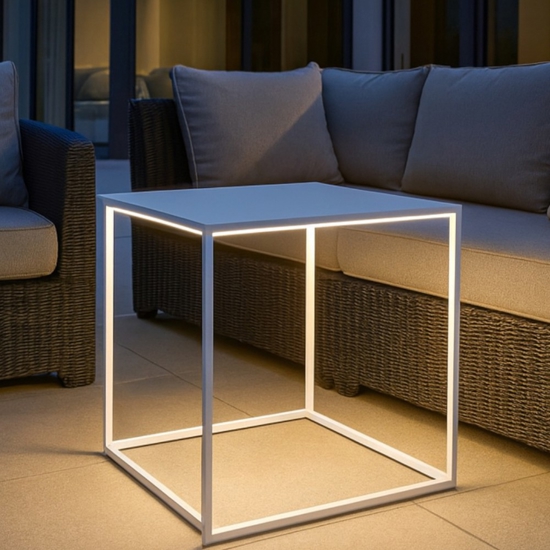 Ideal lux ipotesi pt h50 lampada da esterno bianca led 16w 3000k ip44