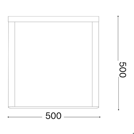 Ideal lux ipotesi pt h50 lampada da esterno bianca led 16w 3000k ip44