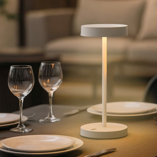 Toffee tl lampada da tavolo ip54 bianco led 3000k portatile