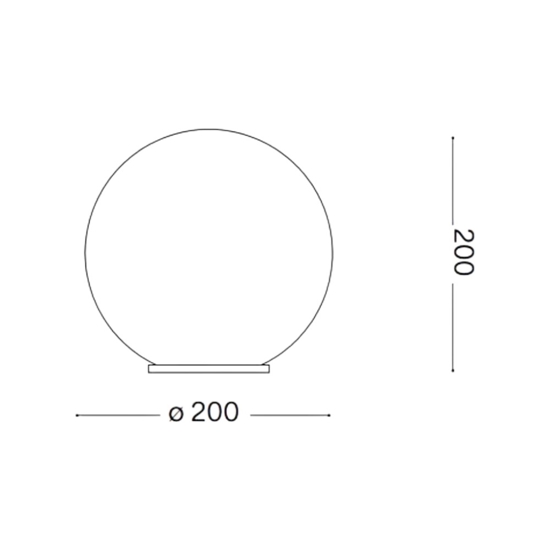 Sole pt1 d20 ideal lux lampada sfera per esterno Sole pt1 d20 ideal lux lampada sfera per esterno