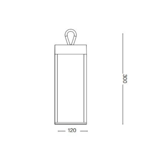 Ideal lux enya tl lampada da tavolo per esterno ip54 nero led